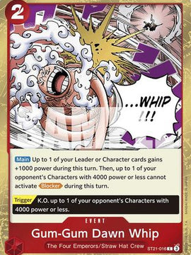Gum-Gum Dawn Whip (ST21-016) - Starter Deck EX: Gear 5 Foil