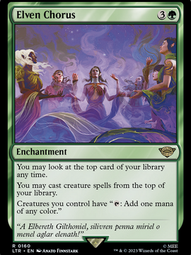 Elven Chorus (LTR-160) - The Lord of the Rings: Tales of Middle-earth Foil