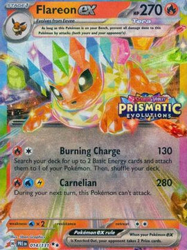 Flareon ex - 014/131 (Prismatic Evolutions Stamp) 14 - Miscellaneous Cards & Products Holofoil