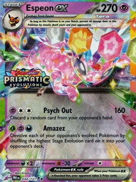 Espeon ex - 034/131 (Prismatic Evolutions Stamp) 34 - Miscellaneous Cards & Products Holofoil