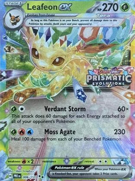 Leafeon ex - 006/131 (Prismatic Evolutions Stamp) 6 - Miscellaneous Cards & Products Holofoil