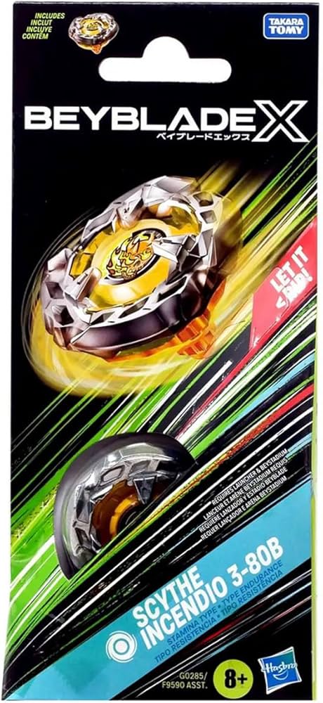 Beyblade X Scythe Incendio 3-80B Booster Pack Set
