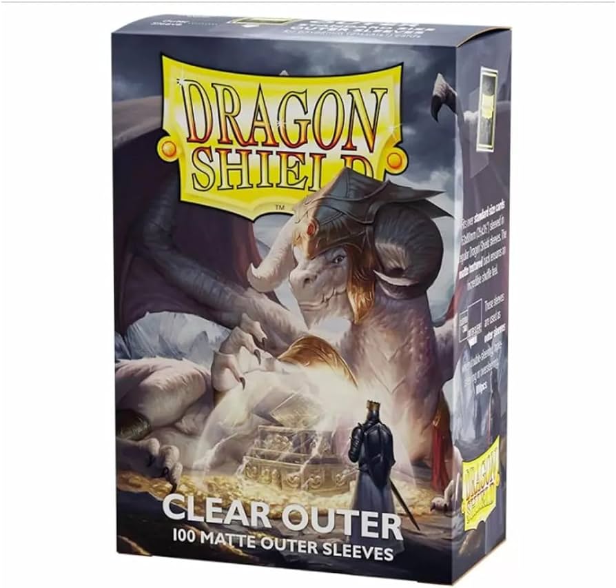Dragon Shield - Outer Sleeves - Matte Clear (100 Count)