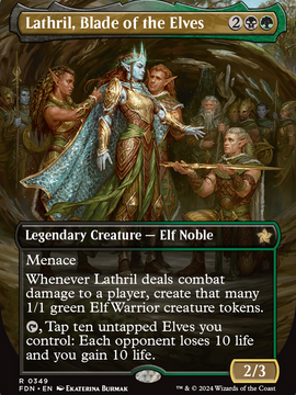 Lathril, Blade of the Elves (FDN-349) - Foundations (Borderless)