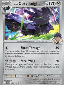 Hop's Corviknight 108 - SV09 Journey Together