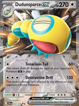 Dudunsparce ex - 121/159 121 - SV09 Journey Together Holofoil