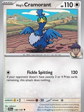 Hop's Cramorant 138 - SV09 Journey Together