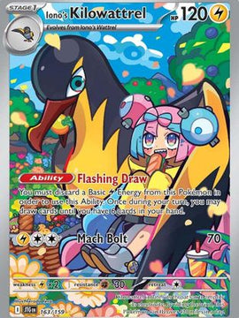Iono's Kilowattrel - 163/159 163 - SV09 Journey Together Holofoil
