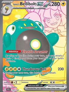 Iono's Bellibolt ex - 172/159 172 - SV09 Journey Together Holofoil
