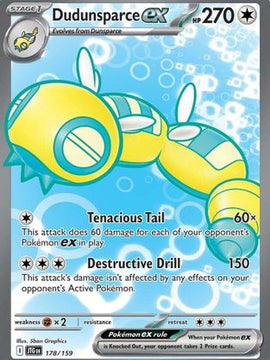 Dudunsparce ex - 178/159 178 - SV09 Journey Together Holofoil