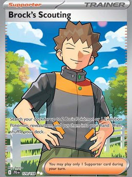 Brock's Scouting - 179/159 179 - SV09 Journey Together Holofoil
