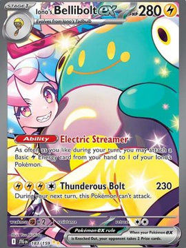 Iono's Bellibolt ex - 183/159 183 - SV09 Journey Together Holofoil