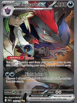 N's Zoroark ex - 185/159 185 - SV09 Journey Together Holofoil