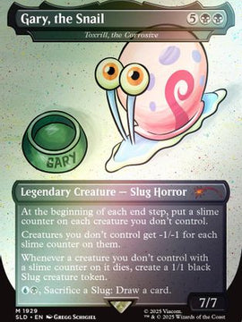 Gary, the Snail - Toxrill, the Corrosive (Rainbow Foil) (SLD-1929) - Secret Lair Drop Series Foil