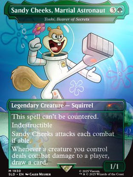 Sandy Cheeks, Martial Astronaut - Toski, Bearer of Secrets (Rainbow Foil) (SLD-1930) - Secret Lair Drop Series Foil