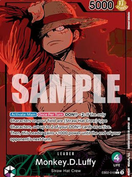 Monkey.D.Luffy (010) (Alternate Art) (EB02-010) - Extra Booster: Anime 25th Collection Foil