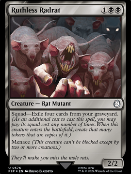 Ruthless Radrat (PIP-576) - Fallout Foil