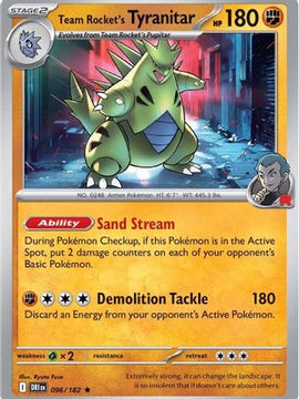 Team Rocket's Tyranitar 96 - SV10 Destined Rivals
