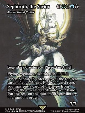 Sephiroth, the Savior - Atraxa, Grand Unifier (Showcase) (FCA-049) - FINAL FANTASY: Through the Ages