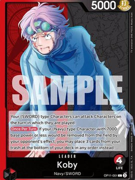 Koby (001) (OP11-001) - A Fist of Divine Speed