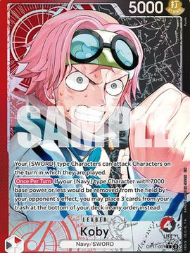 Koby (001) (Alternate Art) (OP11-001) - A Fist of Divine Speed Foil