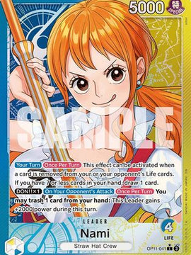 Nami (041) (Alternate Art) (OP11-041) - A Fist of Divine Speed Foil