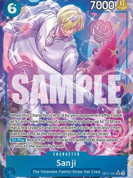 Sanji (Alternate Art) (OP11-051) - A Fist of Divine Speed Foil