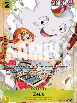 Zeus (Alternate Art) (OP11-106) - A Fist of Divine Speed Foil