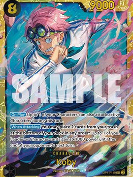Koby (119) (OP11-119) - A Fist of Divine Speed Foil