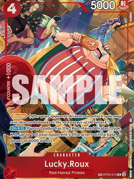 Lucky.Roux (TR) (OP09-015) - A Fist of Divine Speed Foil