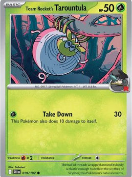 Team Rocket's Tarountula 19 - SV10 Destined Rivals