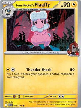 Team Rocket's Flaaffy 73 - SV10 Destined Rivals