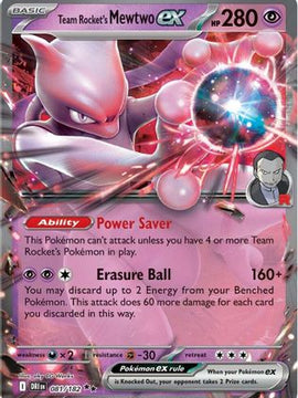 Team Rocket's Mewtwo ex - 081/182 81 - SV10 Destined Rivals Holofoil