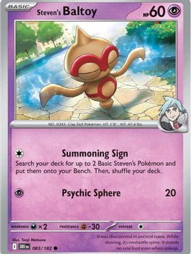 Steven's Baltoy 83 - SV10 Destined Rivals