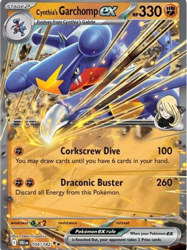 Cynthia's Garchomp ex - 104/182 104 - SV10 Destined Rivals Holofoil