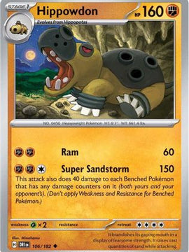 Hippowdon 106 - SV10 Destined Rivals