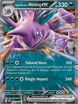 Team Rocket's Nidoking ex - 119/182 119 - SV10 Destined Rivals Holofoil