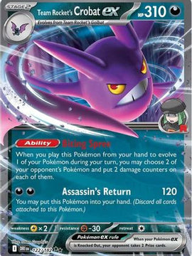 Team Rocket's Crobat ex - 122/182 122 - SV10 Destined Rivals Holofoil