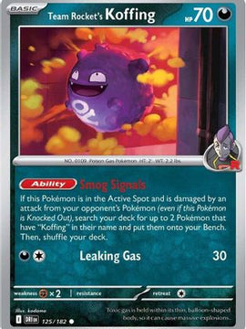 Team Rocket's Koffing 125 - SV10 Destined Rivals