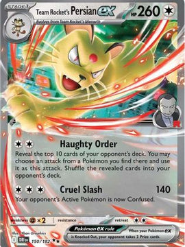 Team Rocket's Persian ex - 150/182 150 - SV10 Destined Rivals Holofoil