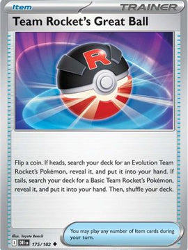 Team Rocket's Great Ball 175 - SV10 Destined Rivals