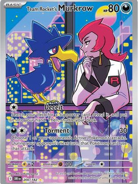 Team Rocket's Murkrow - 200/182 200 - SV10 Destined Rivals Holofoil