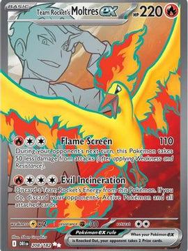 Team Rocket's Moltres ex - 208/182 208 - SV10 Destined Rivals Holofoil