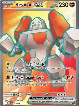 Regirock ex - 214/182 214 - SV10 Destined Rivals Holofoil