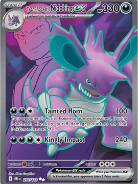 Team Rocket's Nidoking ex - 216/182 216 - SV10 Destined Rivals Holofoil
