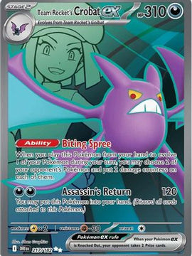 Team Rocket's Crobat ex - 217/182 217 - SV10 Destined Rivals Holofoil