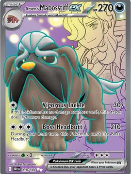 Arven's Mabosstiff ex - 218/182 218 - SV10 Destined Rivals Holofoil