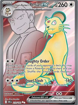 Team Rocket's Persian ex - 219/182 219 - SV10 Destined Rivals Holofoil