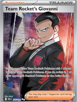 Team Rocket's Giovanni - 225/182 225 - SV10 Destined Rivals Holofoil