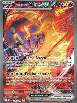 Team Rocket's Moltres ex - 229/182 229 - SV10 Destined Rivals Holofoil